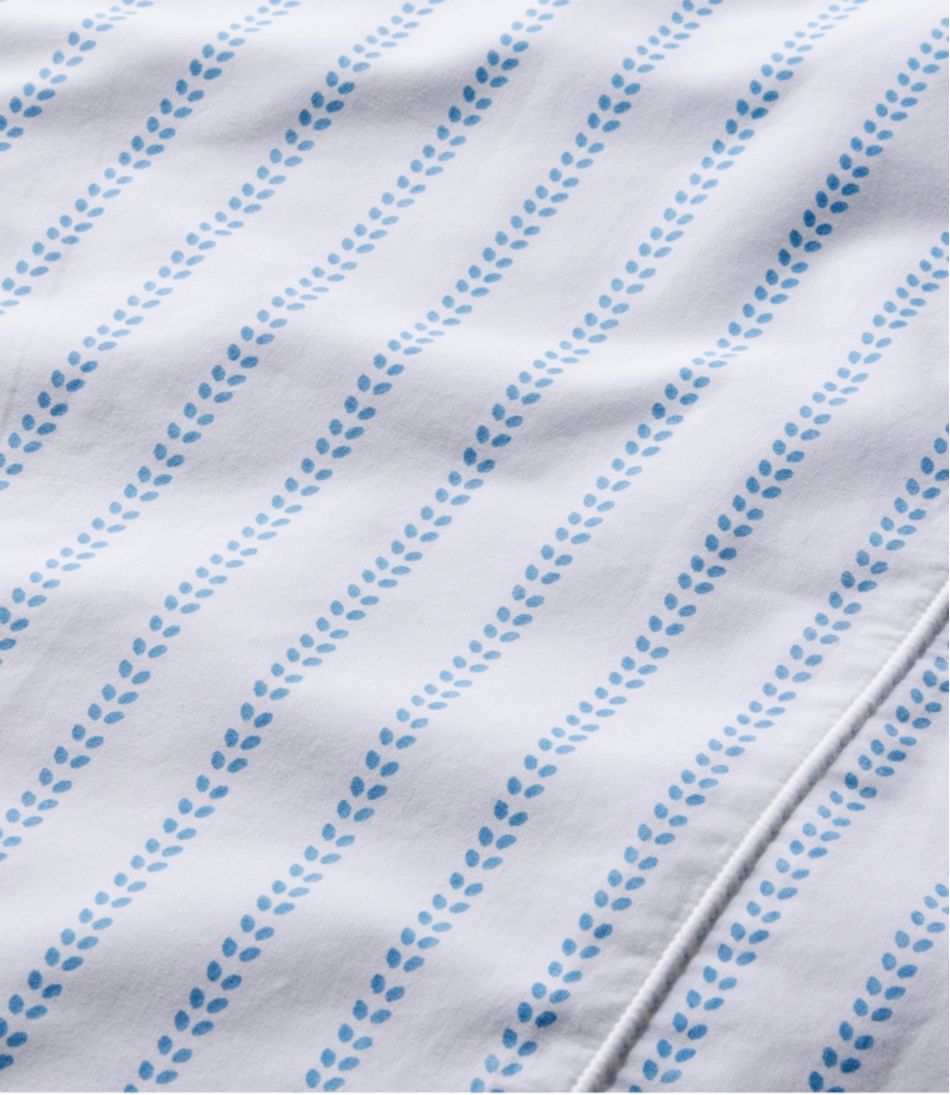 Sunwashed Percale Sheet Collection, Stripe Leaf / L.L.Bean