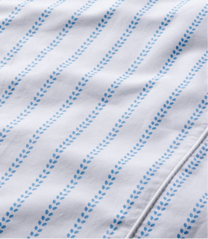 Sunwashed Percale Sheet Collection, Stripe Leaf / L.L.Bean