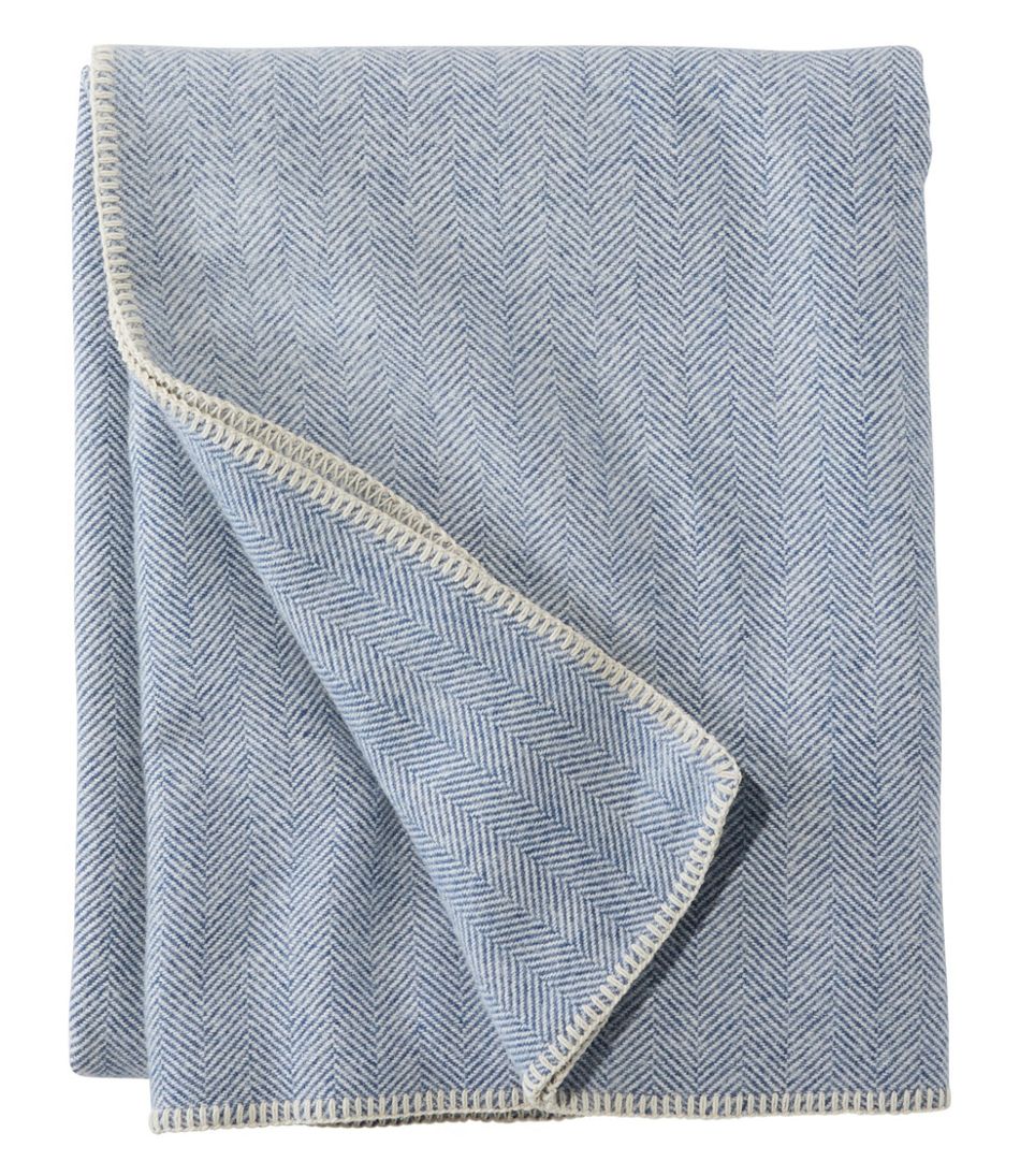 Washable Wool Blanket, Herringbone / L.L.Bean