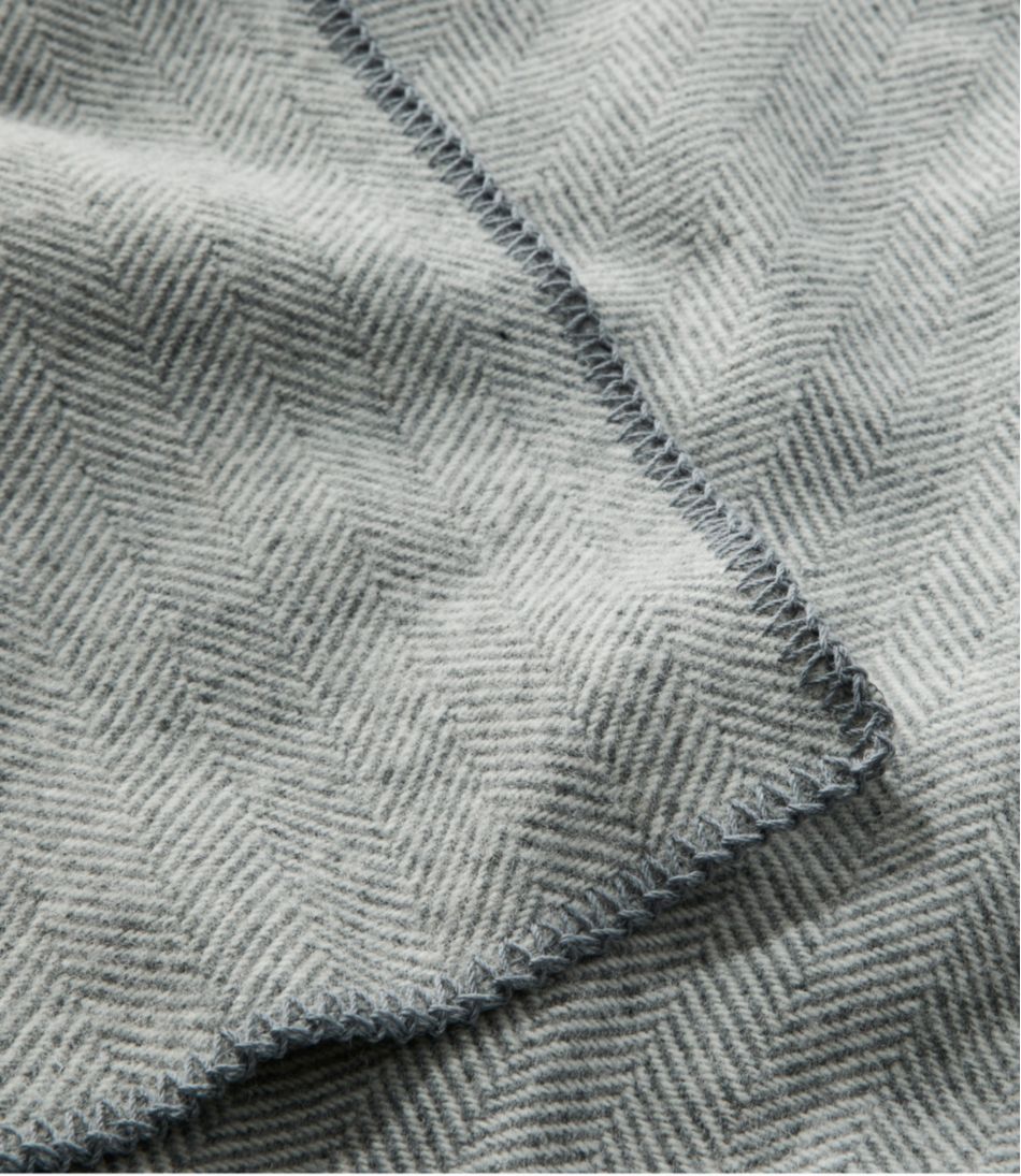 Washable Wool Blanket, Herringbone / L.L.Bean