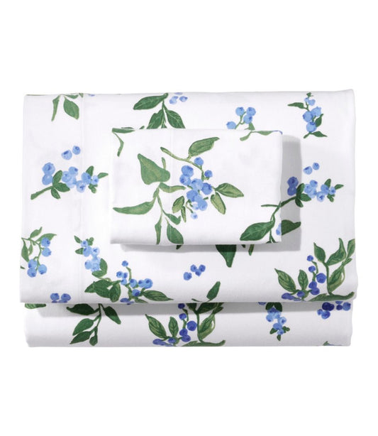 Jess Franks Blueberry Flannel Sheet Collection / L.L.Bean