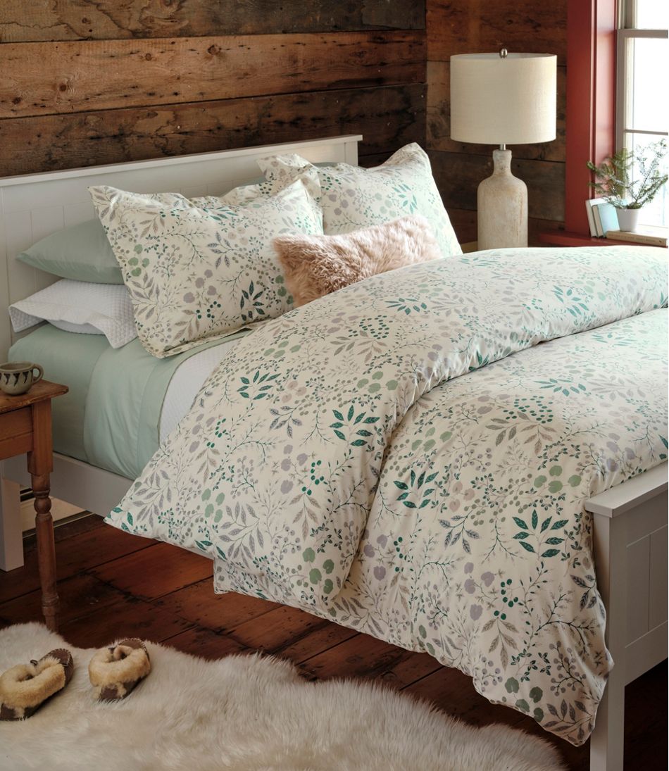 280-Thread-Count Pima Cotton Percale Comforter Cover Collection, Print / L.L.Bean