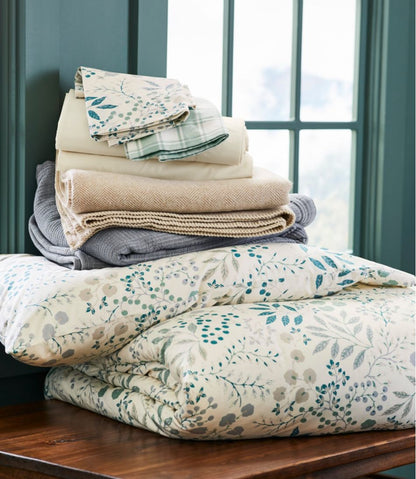 280-Thread-Count Pima Cotton Percale Comforter Cover Collection, Print / L.L.Bean