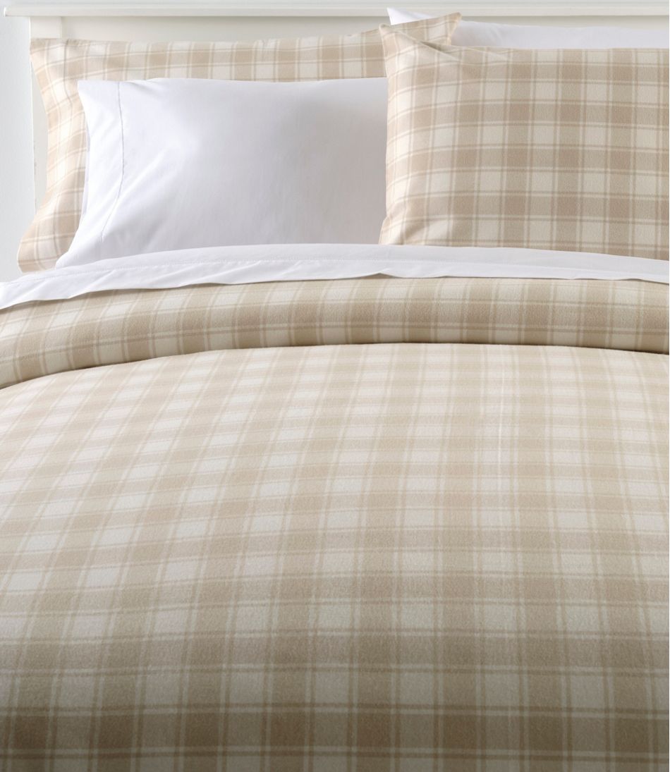 Ultrasoft Comfort Flannel Comforter Cover Collection, Check / L.L.Bean