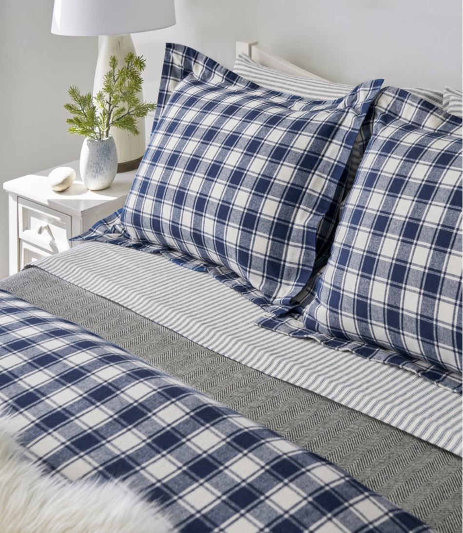 Ultrasoft Comfort Flannel Comforter Cover Collection, Check / L.L.Bean