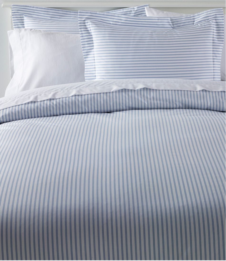 Premium Egyptian Percale Comforter Cover Collection, Stripe / L.L.Bean