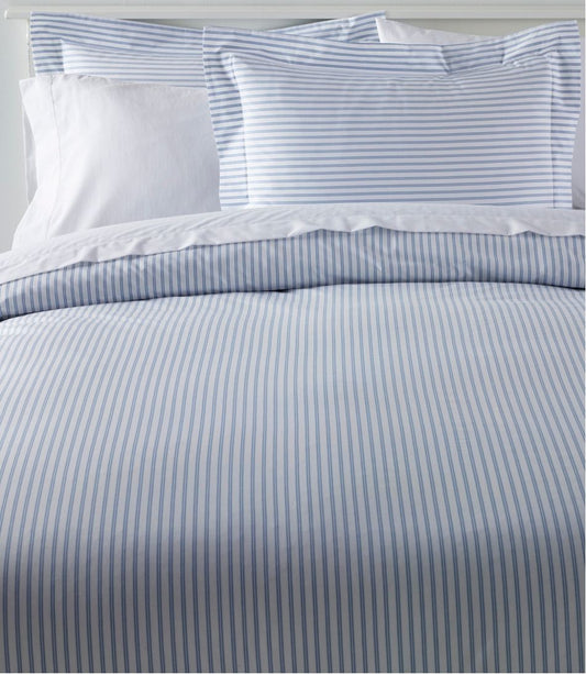 Premium Egyptian Percale Comforter Cover Collection, Stripe / L.L.Bean