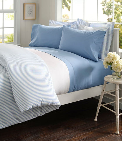 Premium Egyptian Percale Comforter Cover Collection, Stripe / L.L.Bean