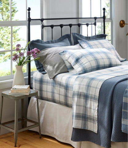 Organic Flannel Sheet Collection, Plaid / L.L.Bean