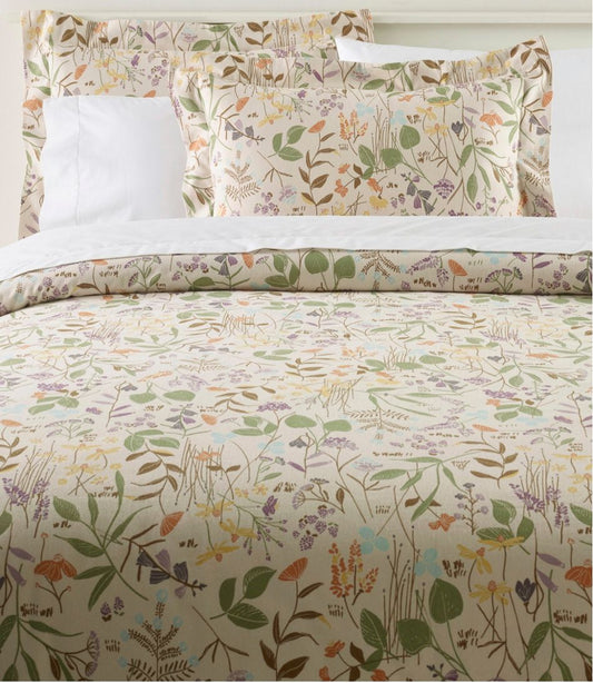 Birch Floral Flannel Comforter Cover Collection / L.L.Bean