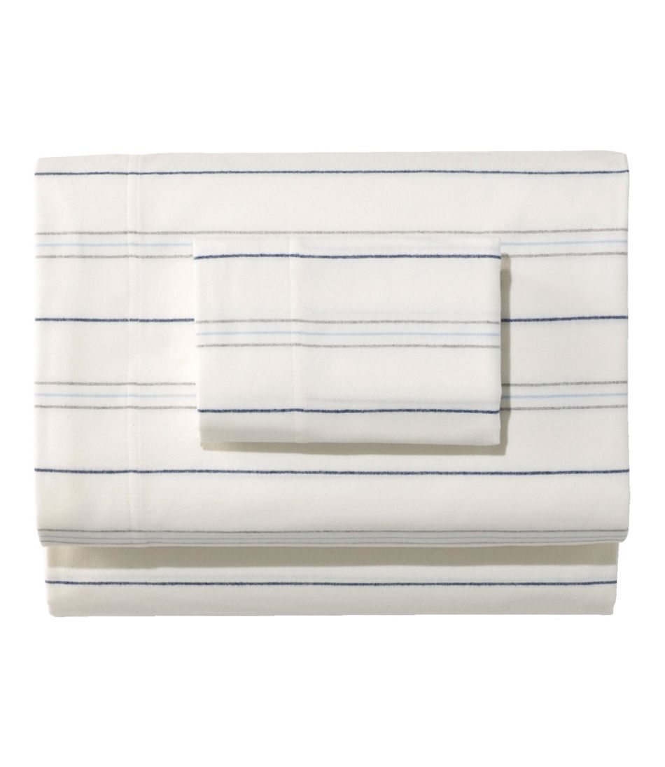 Organic Flannel Sheet Collection, Stripe / L.L.Bean