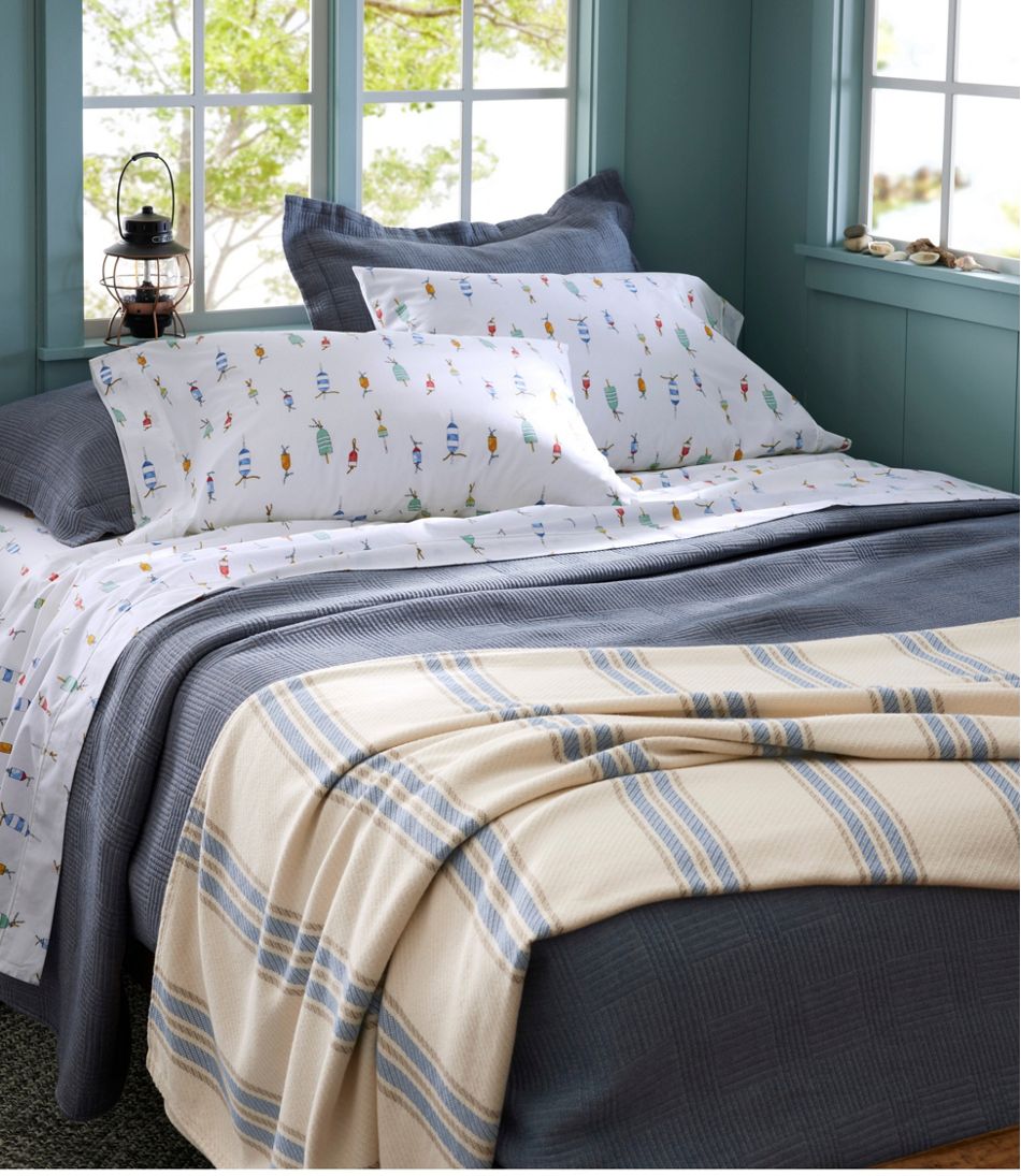 Maine Twill Blanket, Stripe / L.L.Bean
