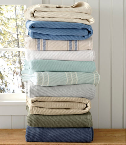 Maine Twill Blanket, Stripe / L.L.Bean