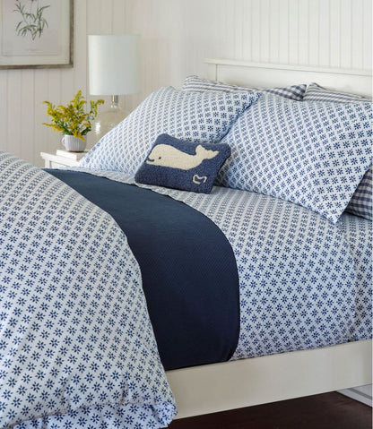 Sunwashed Percale Sheet Collection, Block Floral Print / L.L.Bean