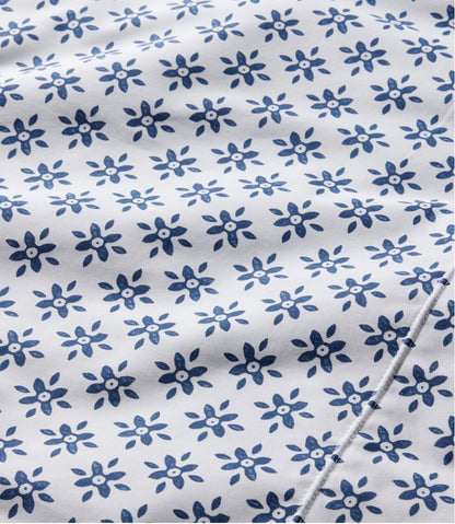 Sunwashed Percale Sheet Collection, Block Floral Print / L.L.Bean