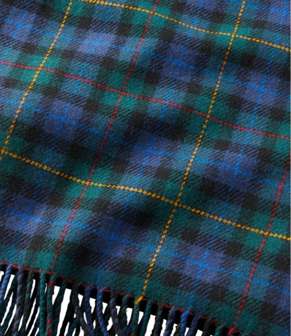 Washable Wool Throw, Plaid 54" x 60" / L.L.Bean