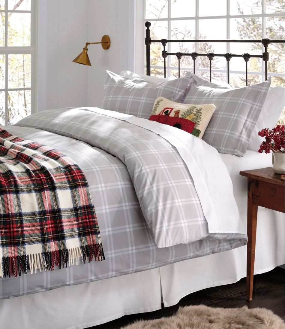 Washable Wool Throw, Plaid 54" x 60" / L.L.Bean