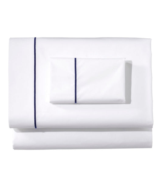 Premium Egyptian Percale Sheet Collection, Satin Stitch / L.L.Bean
