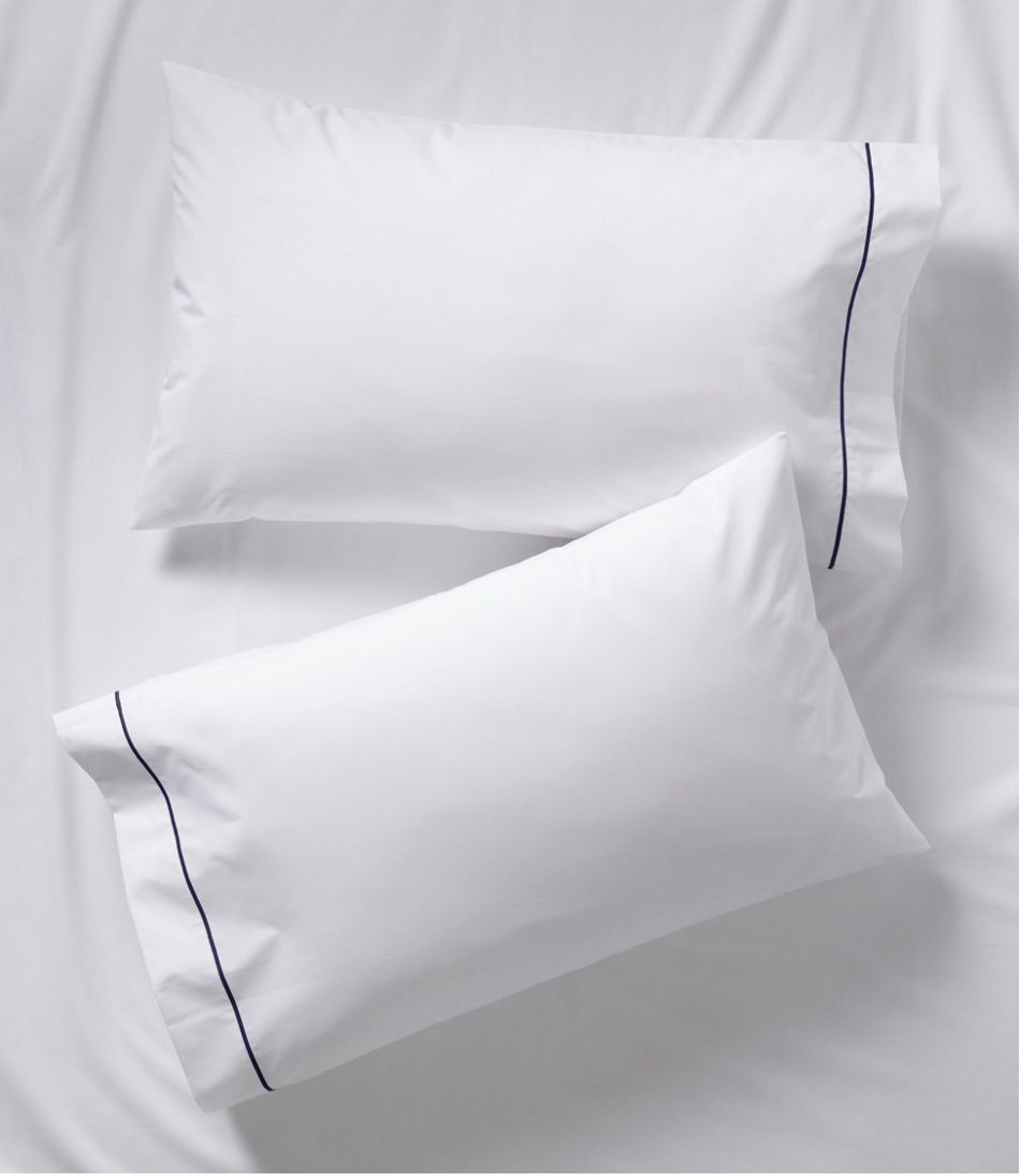 Premium Egyptian Percale Sheet Collection, Satin Stitch / L.L.Bean