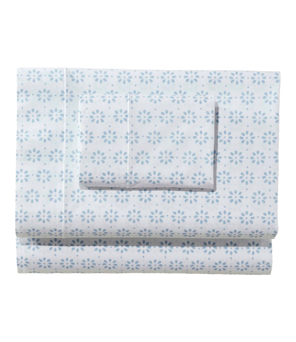 Sunwashed Percale Sheet Collection, Print / L.L.Bean
