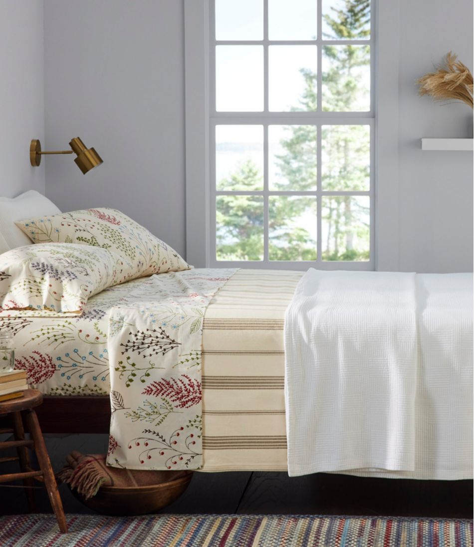 Organic Cotton Blanket, Stripe / L.L.Bean