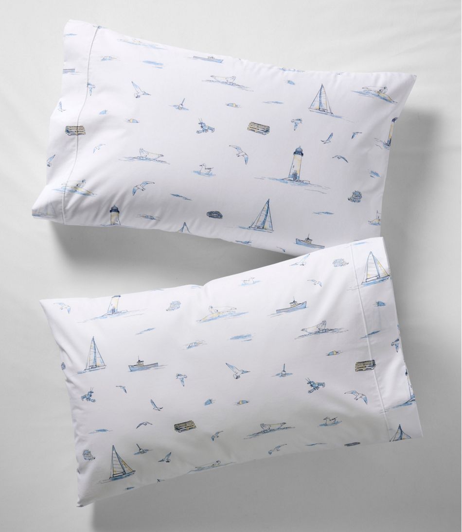 Nautical Boats Percale Sheet Collection / L.L.Bean