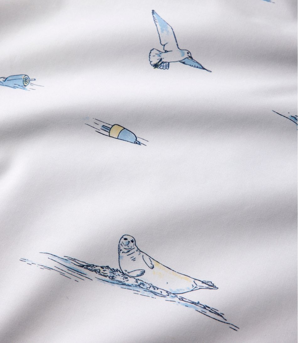 Nautical Boats Percale Sheet Collection / L.L.Bean