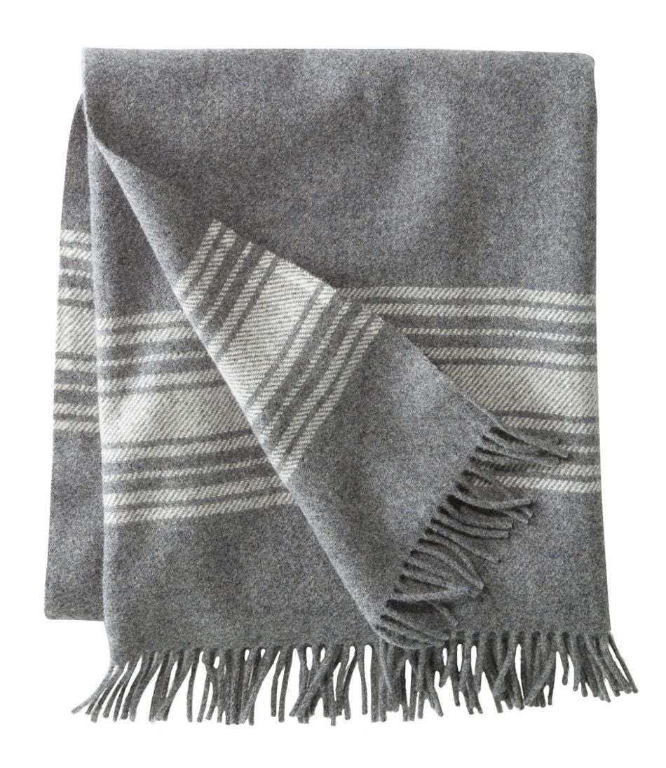 Washable Wool Throw, Striped / L.L.Bean