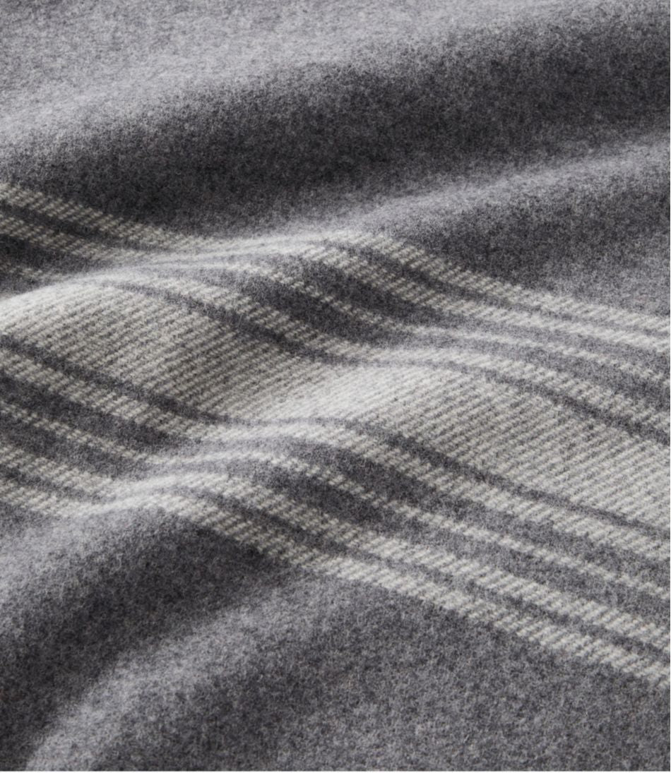 Washable Wool Throw, Striped / L.L.Bean