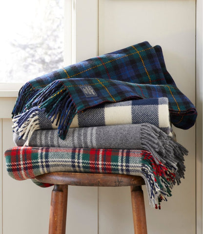Washable Wool Throw, Striped / L.L.Bean