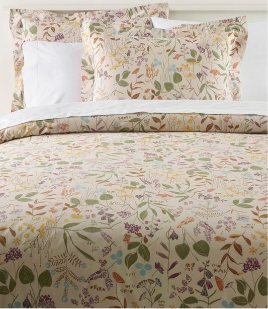 Birch Floral Percale Comforter Cover Collection / L.L.Bean
