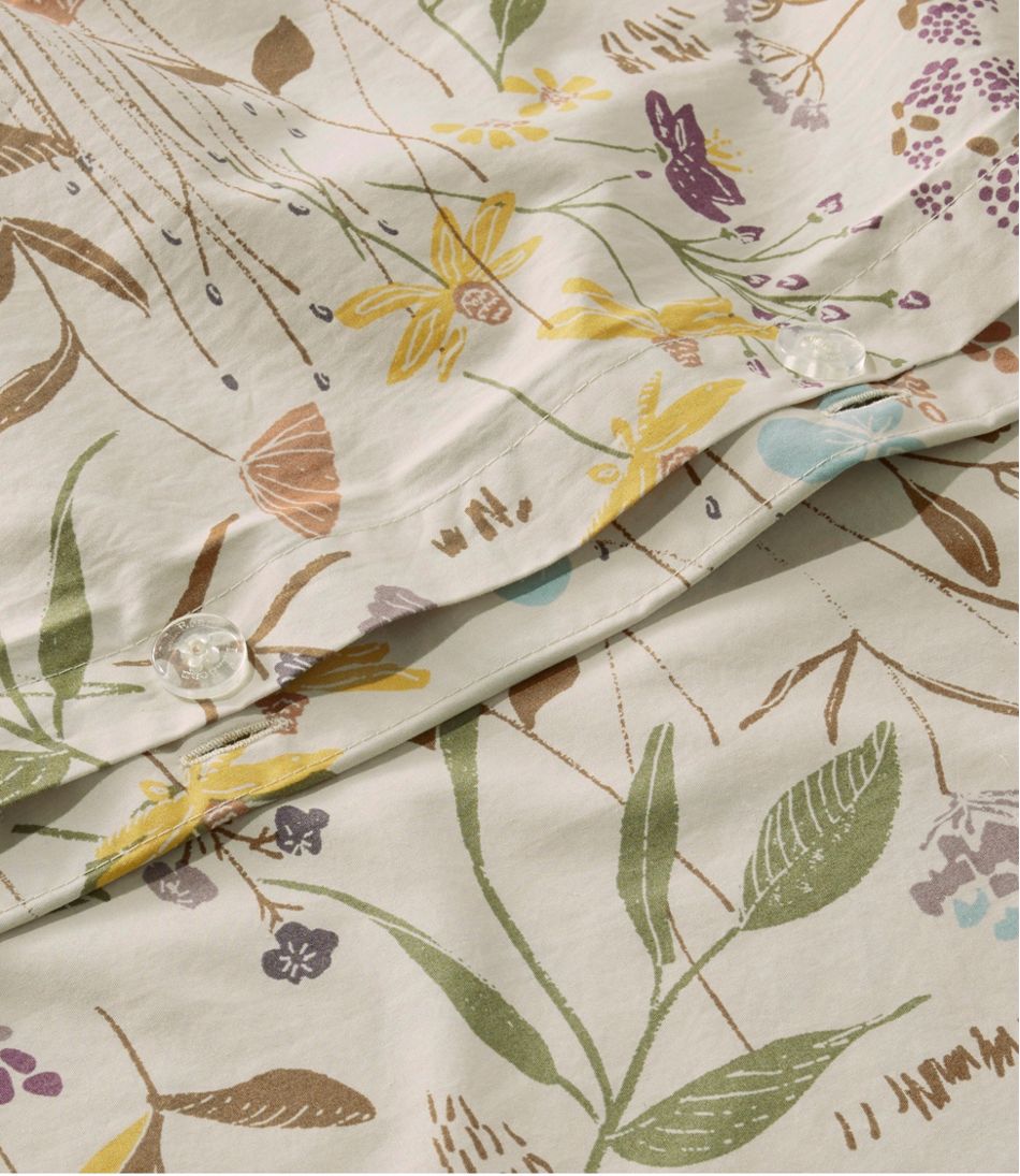 Birch Floral Percale Comforter Cover Collection / L.L.Bean
