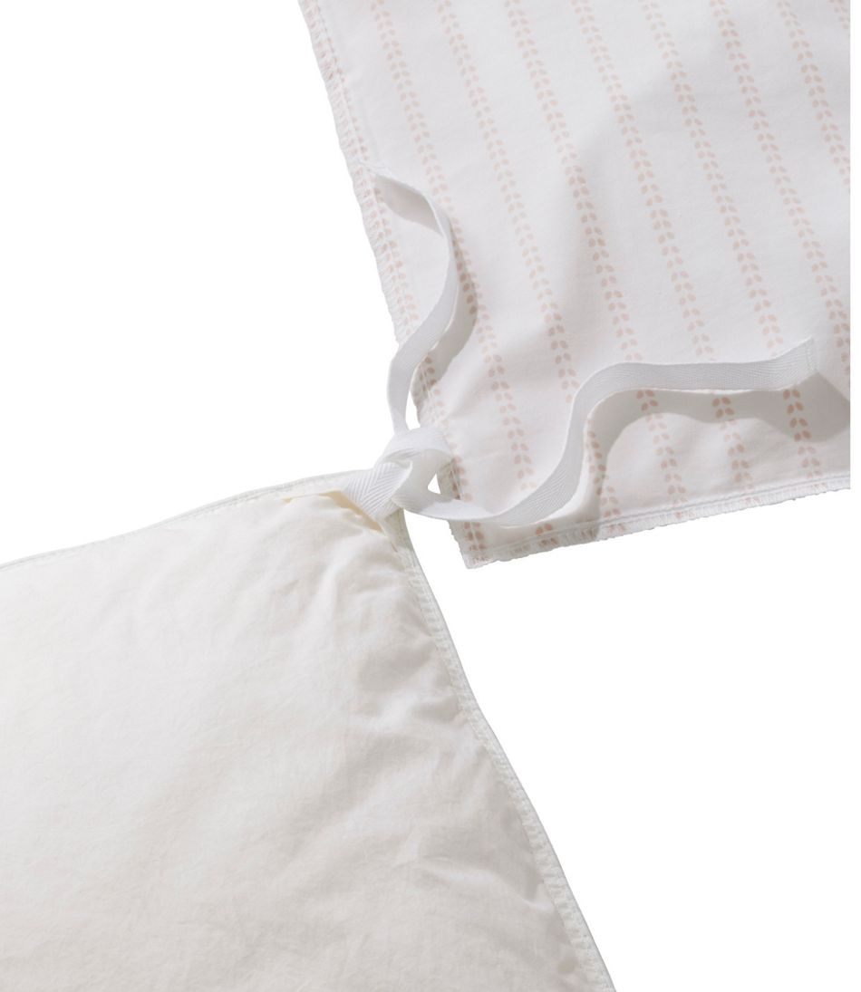 Sunwashed Percale Comforter Cover, Stripe Leaf / L.L.Bean