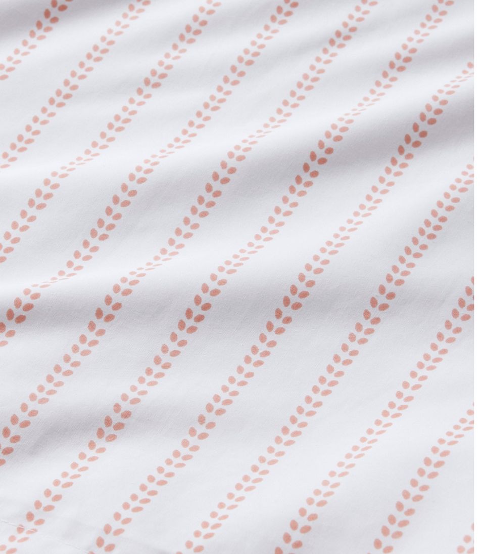 Sunwashed Percale Comforter Cover, Stripe Leaf / L.L.Bean
