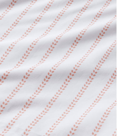 Sunwashed Percale Comforter Cover, Stripe Leaf / L.L.Bean