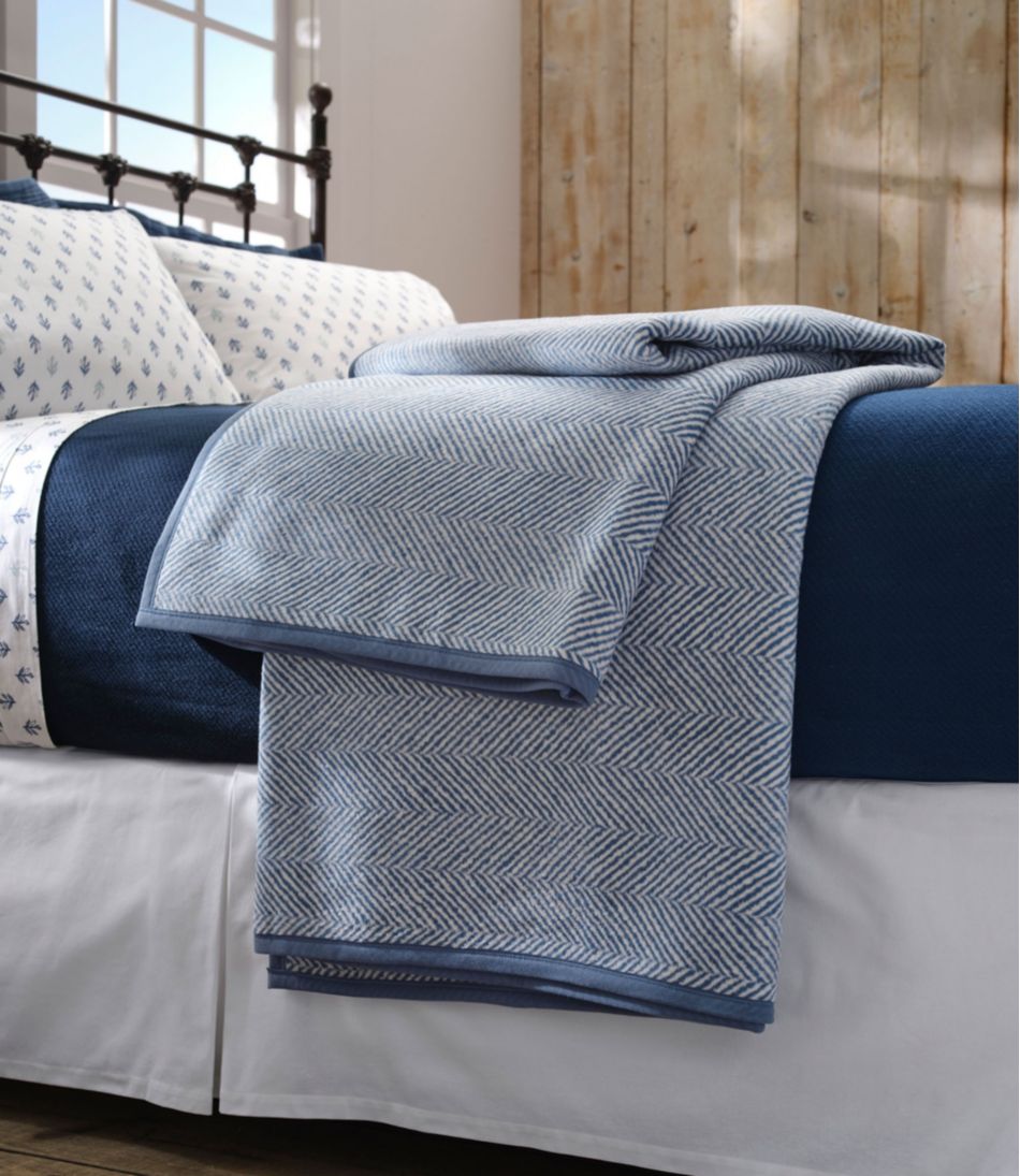 ChappyWrap Cozy Throw Blanket, Herringbone / L.L.Bean