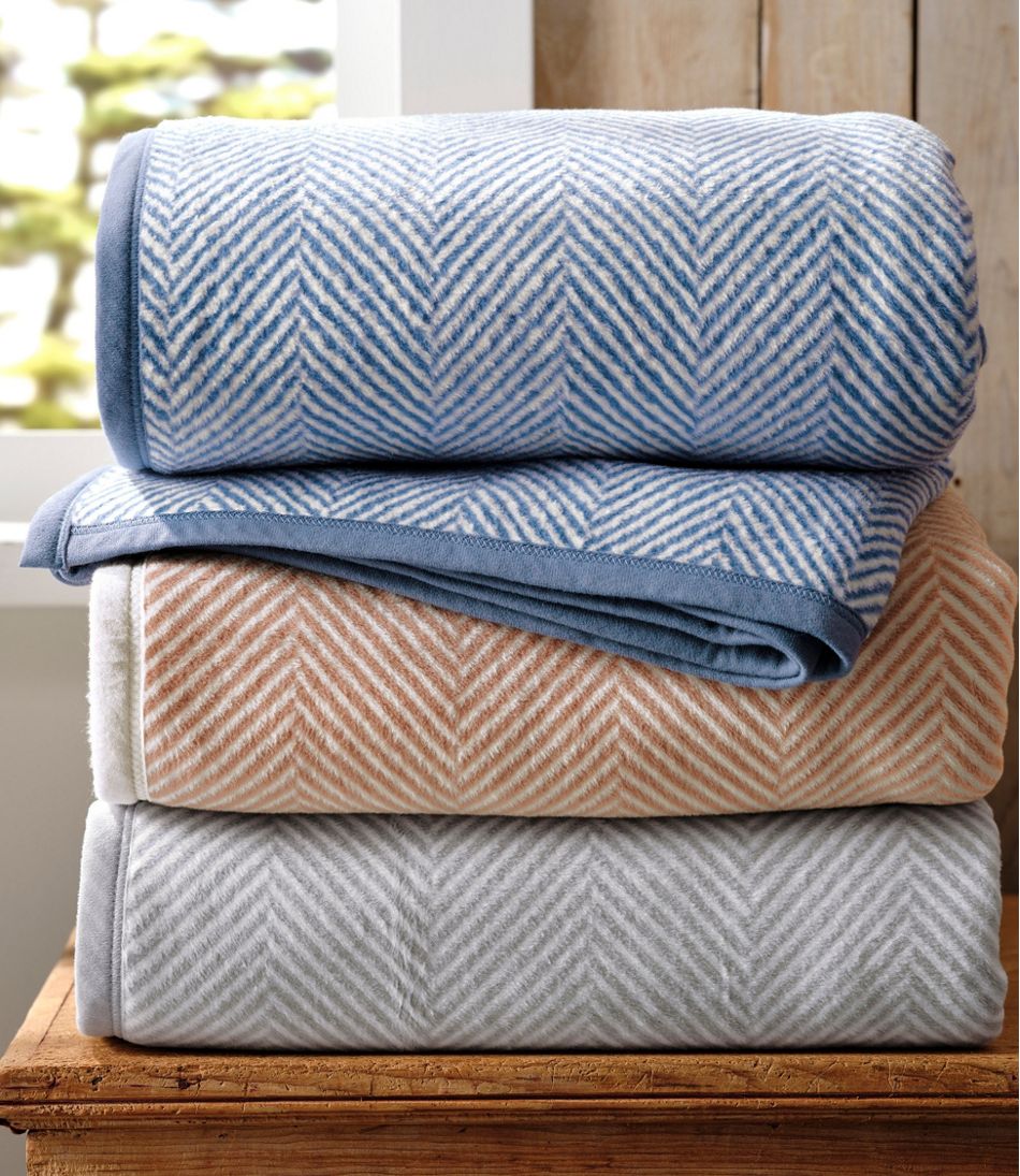 ChappyWrap Cozy Throw Blanket, Herringbone / L.L.Bean