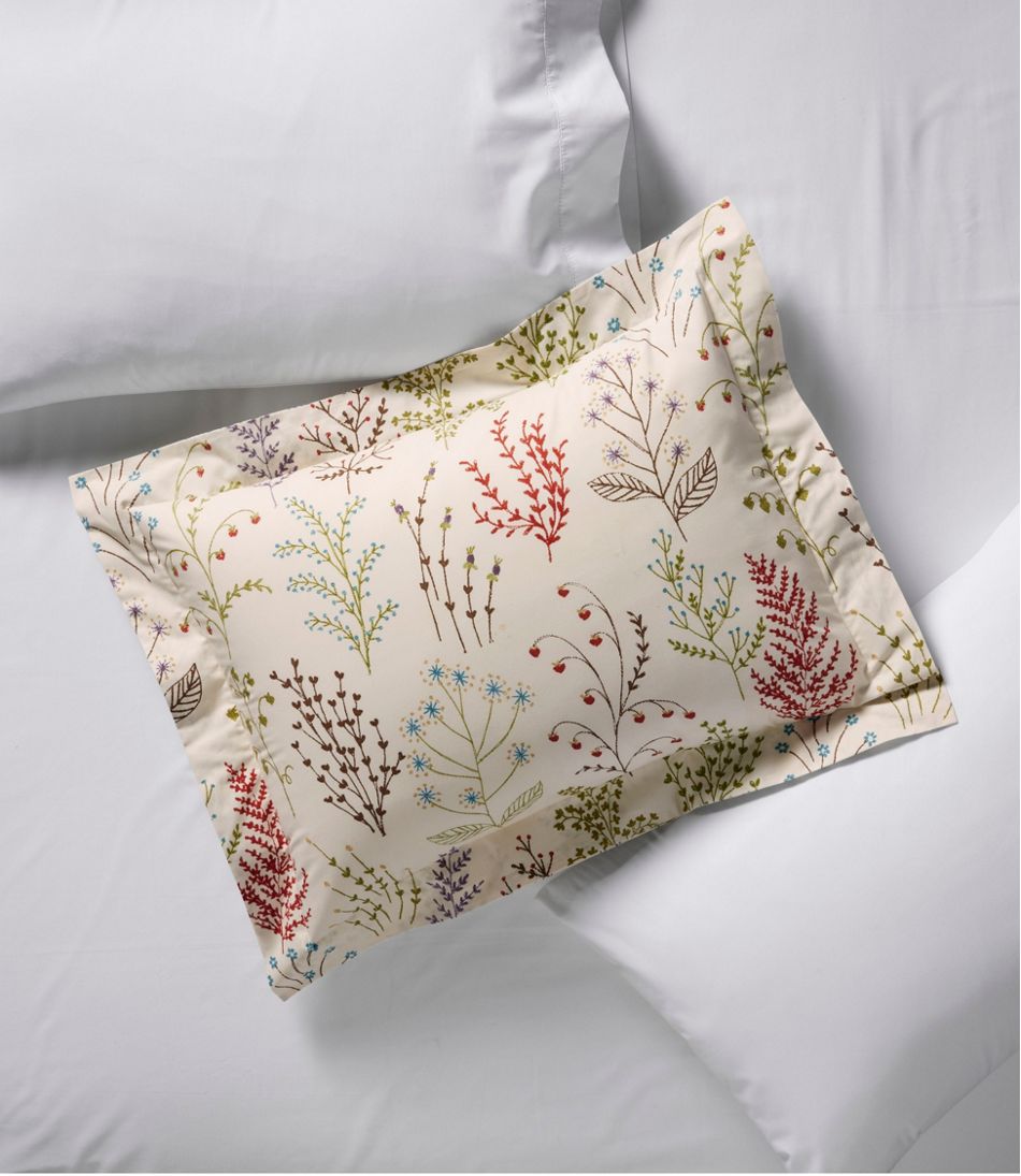 Botanical Floral Percale Comforter Cover Collection / L.L.Bean