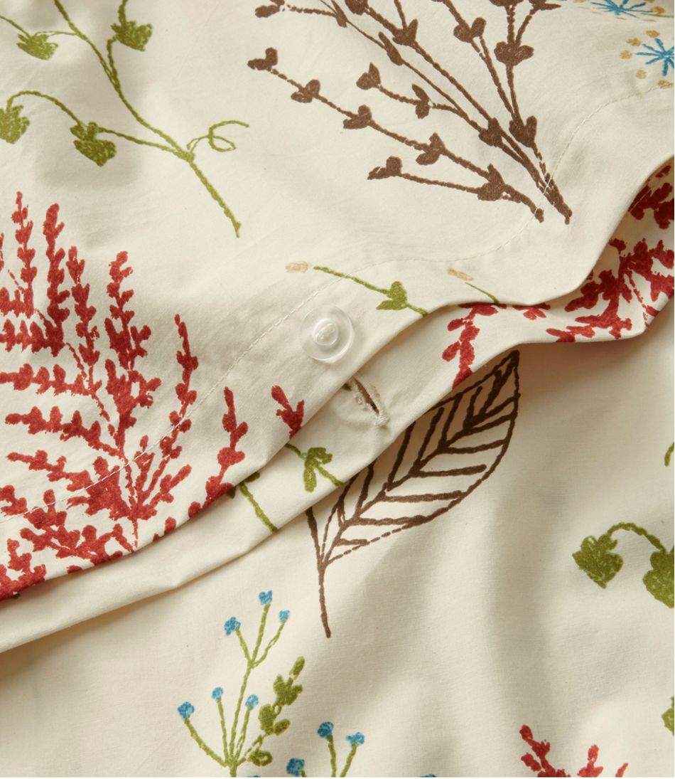 Botanical Floral Percale Comforter Cover Collection / L.L.Bean
