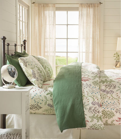 Botanical Floral Percale Comforter Cover Collection / L.L.Bean