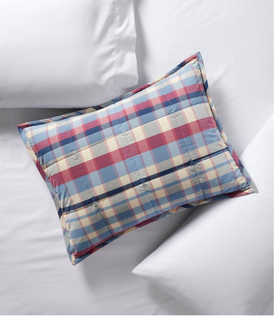 Ultrasoft Cotton Comforter Sham, Plaid / L.L.Bean