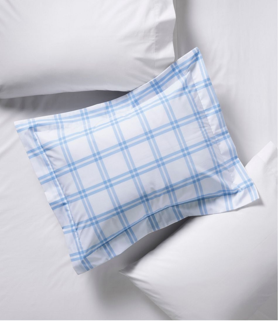 280-Thread-Count Pima Cotton Percale Comforter Cover Collection, Windowpane / L.L.Bean