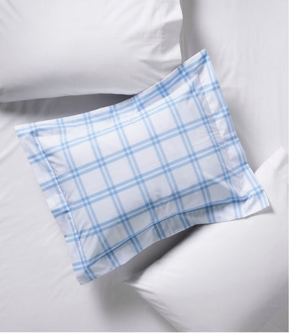280-Thread-Count Pima Cotton Percale Comforter Cover Collection, Windowpane / L.L.Bean
