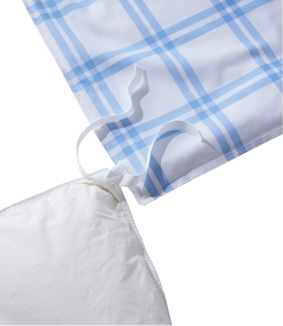 280-Thread-Count Pima Cotton Percale Comforter Cover Collection, Windowpane / L.L.Bean