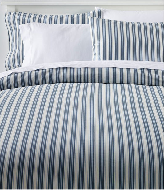 Sunwashed Percale Comforter Cover, Stripe / L.L.Bean
