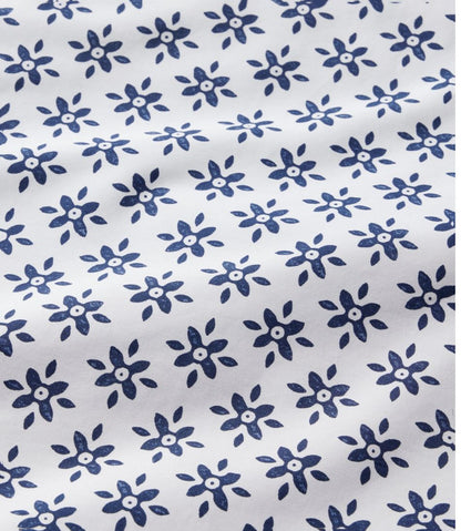 Sunwashed Percale Comforter Cover, Block Floral Print / L.L.Bean