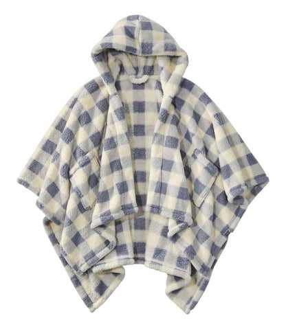 Cozy Sherpa Wearable Throw, Plaid / L.L.Bean