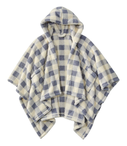 Cozy Sherpa Wearable Throw, Plaid / L.L.Bean