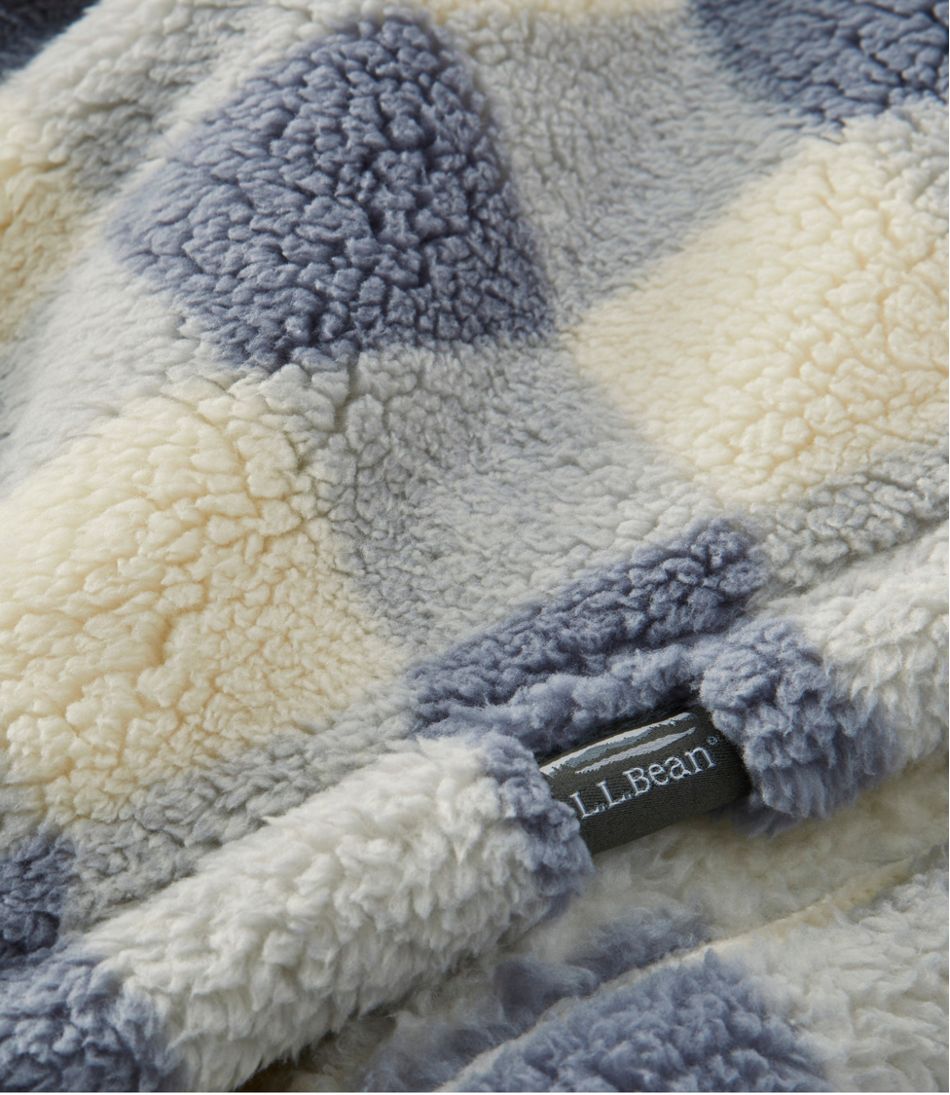 Cozy Sherpa Wearable Throw, Plaid / L.L.Bean
