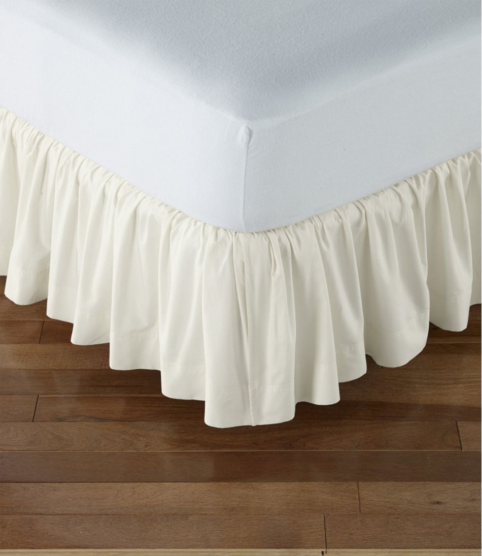 Chambray bed skirt / L.L.Bean